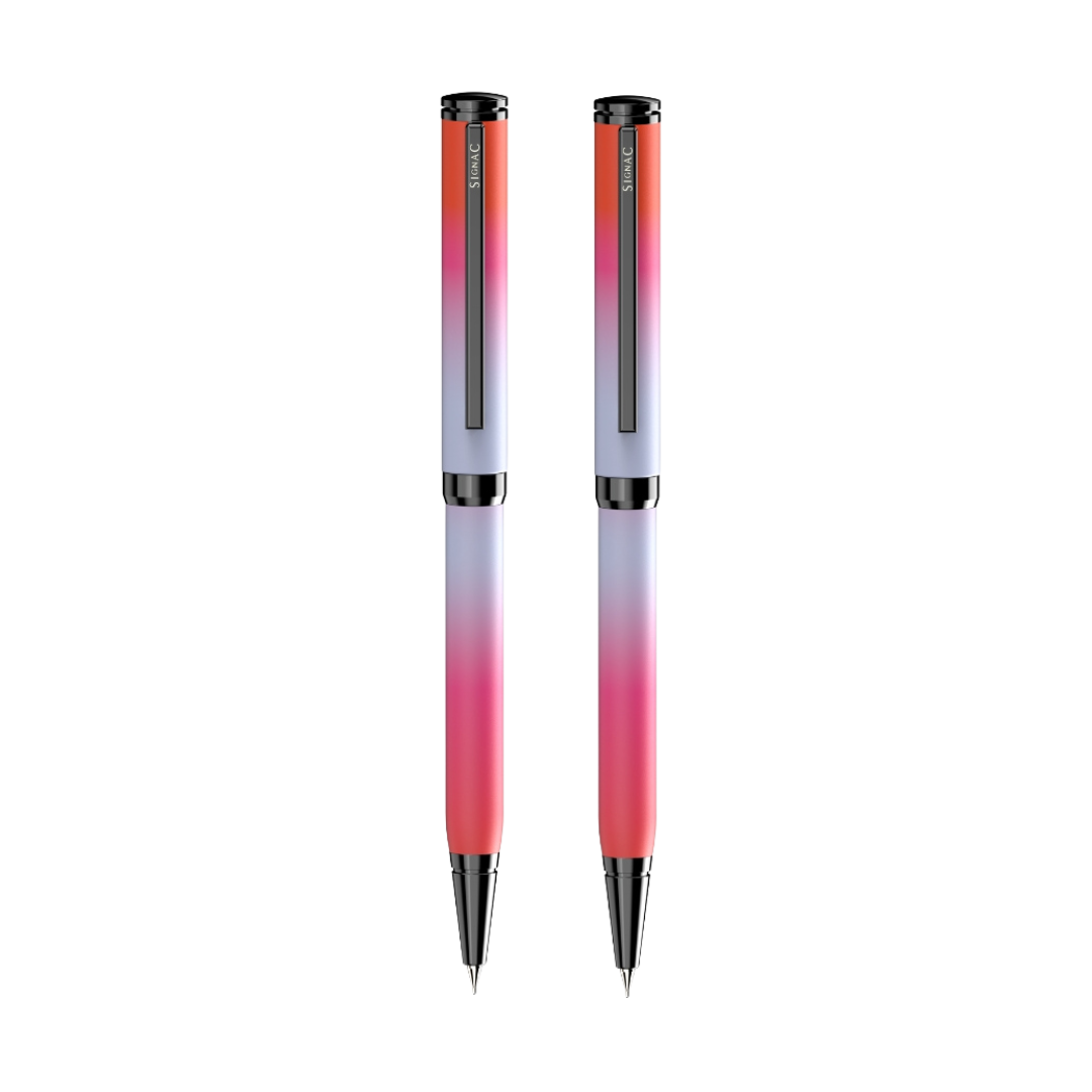 Northern Light Series Dual Shade Premium Metallic Ball Pen with Matte Finish - Fiery Ice