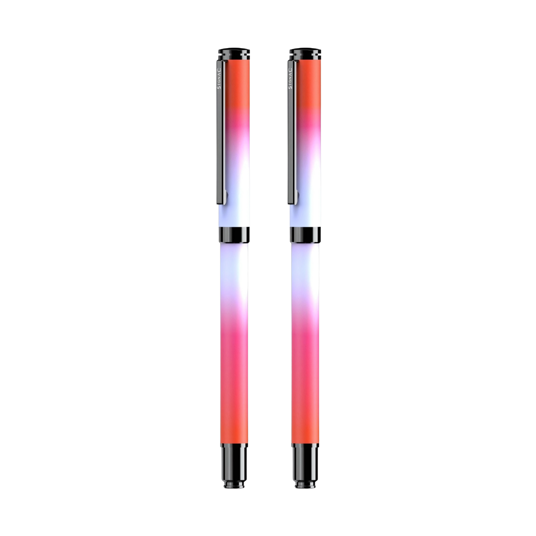 Northern Light Series Dual Shade Premium Metallic Roller Pen with Matte Finish - Fiery Ice