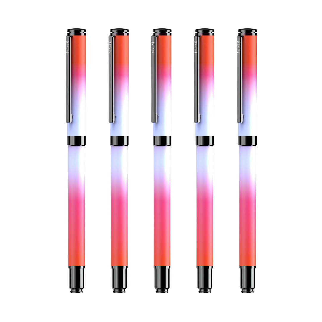 Northern Light Series Dual Shade Premium Metallic Roller Pen with Matte Finish - Fiery Ice