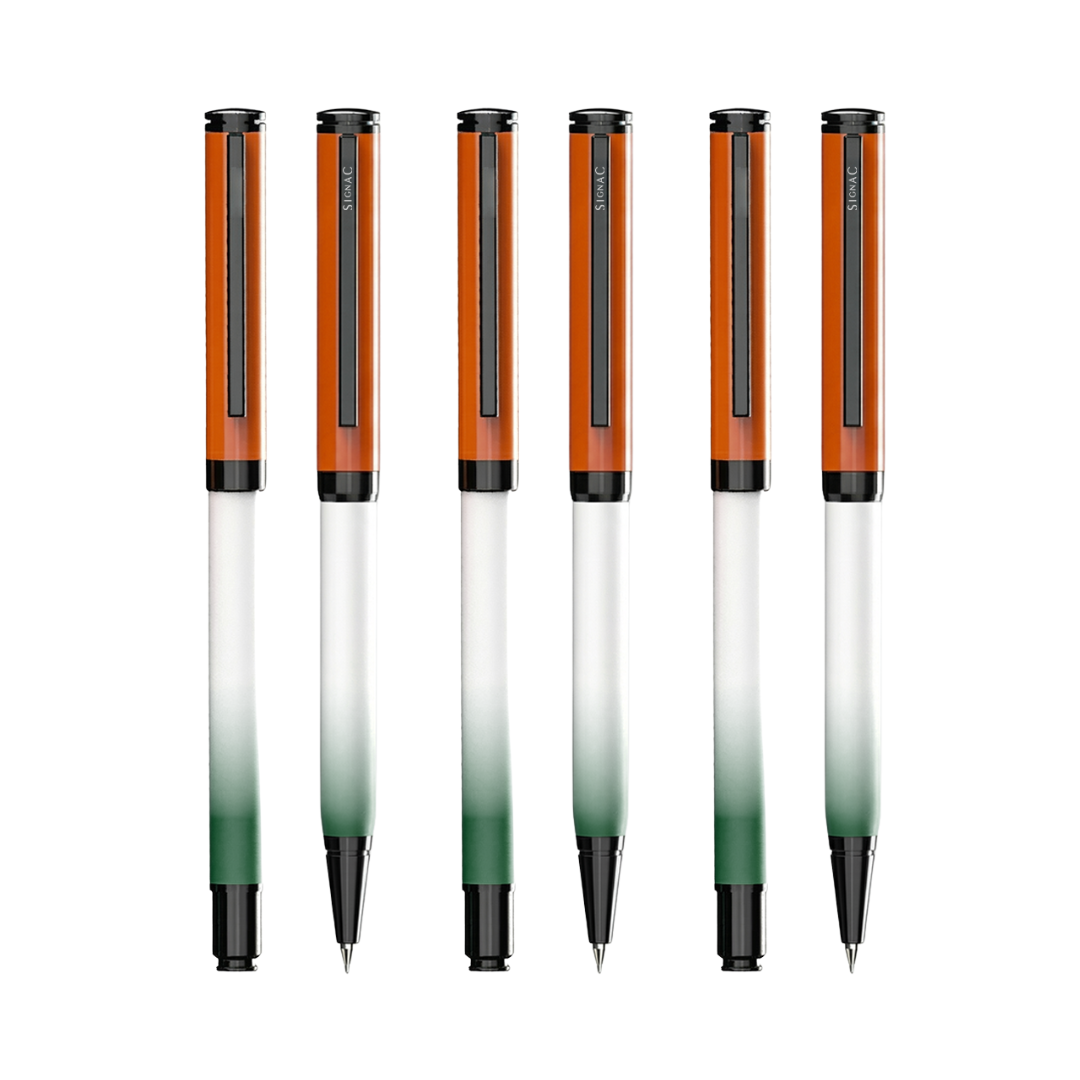 Signac Tiranga Viva Roller & Ball Pen Set – 77th Republic Edition (Set of 3)