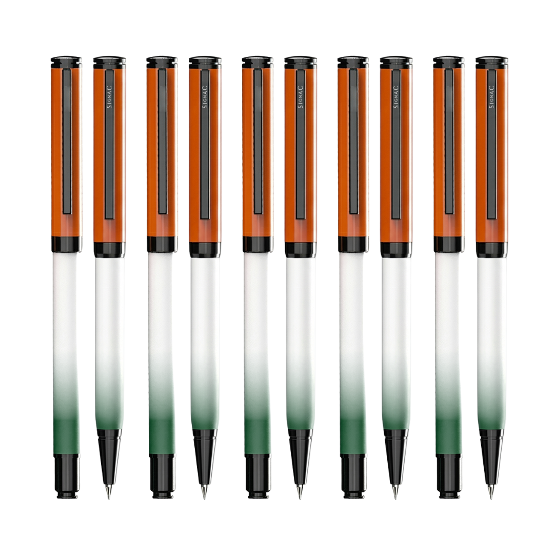 Signac Tiranga Viva Roller & Ball Pen Set – 77th Republic Edition (Set of 5)