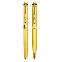 Diplomat Roller and Ball Pen Set - Champagne Gold